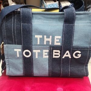 Stylish Blue Denim Tote Bag